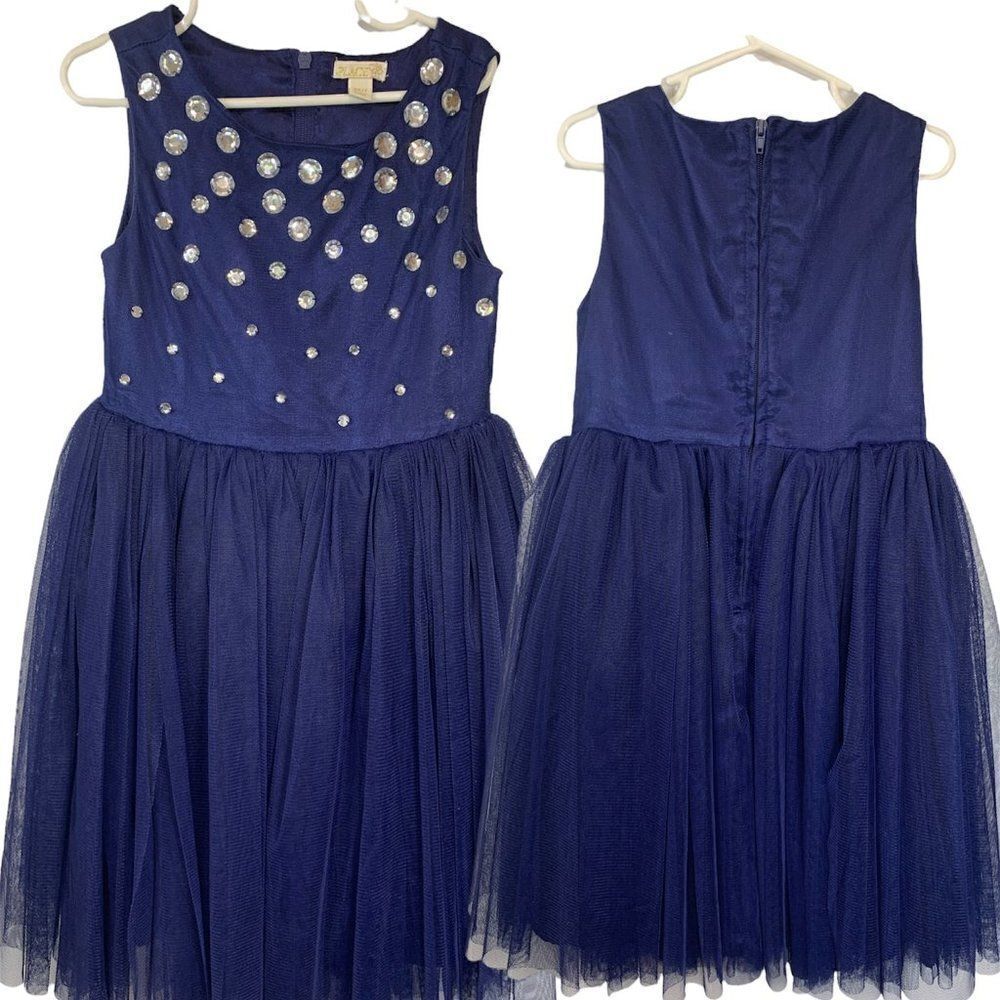 Place Jeweled Blue Dress